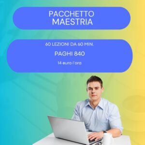 Pacchetto Maestria Corso online di Lingue 60 Minuti